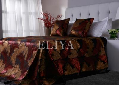 China Beautiful Luxury Hotel Bed Spread By Premiun Turkish Fabric And Design , Patterned Bed Sheets for sale