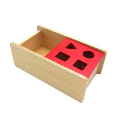 China Amazon First Education Hot Sell Montessori Wooden Toys For Toddlers Object Permanence Box With Tray for sale