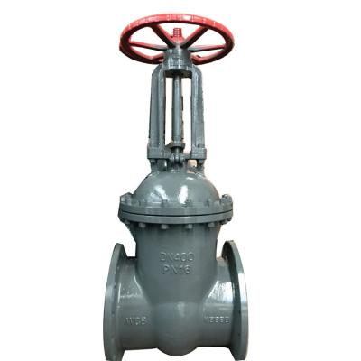 China PN16 Cast Iron WCB DN400 General Steel Rising Stem Gate Valve for sale