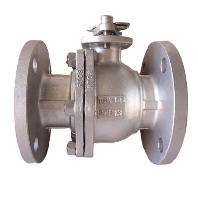 China General JIS 10K Stainless Steel 304 316 Flange Floating Ball Valve for sale