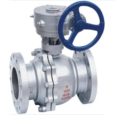 China General Cast Steel API 608 Flange Ball Valves Gearbox for sale