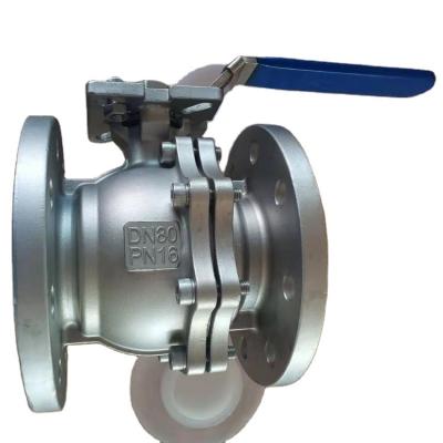 China DIN DN100 Stainless Steel Flange 304 316 PN16 General Ball Valve for sale