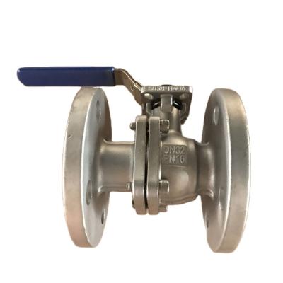 China DIN 2pc High General Mounting Bracket Flange Stainless Steel Ball Valve“ for sale