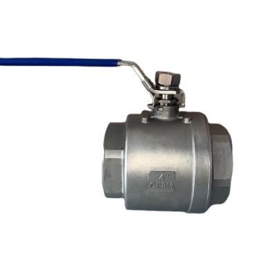 China General Stainless Steel PN16 Ball Valve 2pc Thread Screw End for sale