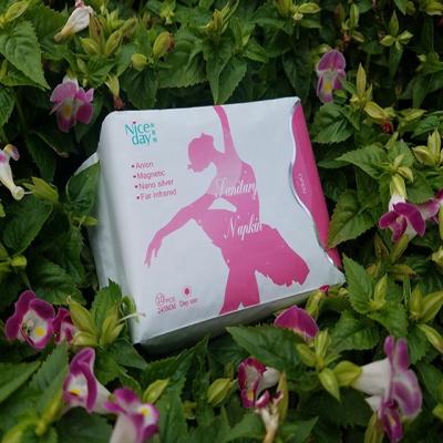 China Niceday Anion Herbal Chip Super Absorbent Disposable Herbal Super Absorbent Pure Cotton Chip Ladies Sanitary Pads Manufacturing China for sale