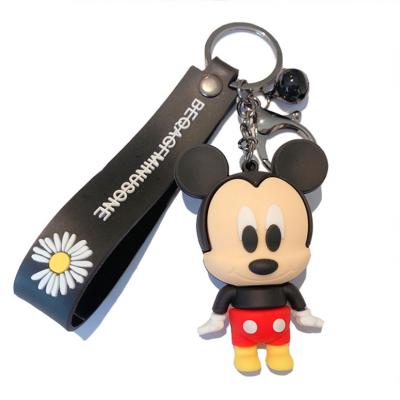 China 3D Cartoon Cute Anime Custom Doll Soft Silicone PVC Key Ring Manufacturers Cute Rubber Key Chains for sale