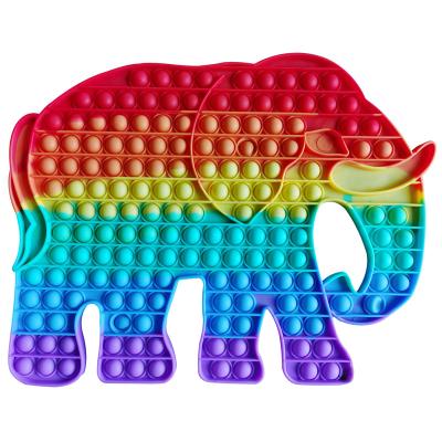 China New viable high quality large size elephant 30cm many styles elephant fidgety person noise toy with bubbles for sale