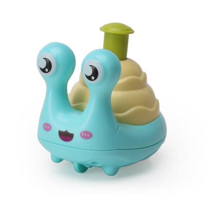 China Hot Selling Animal Squeeze And Swipe Running To Go Snails Squeeze To Squeeze Friction Car Baby Toys Educational Vehicles for sale