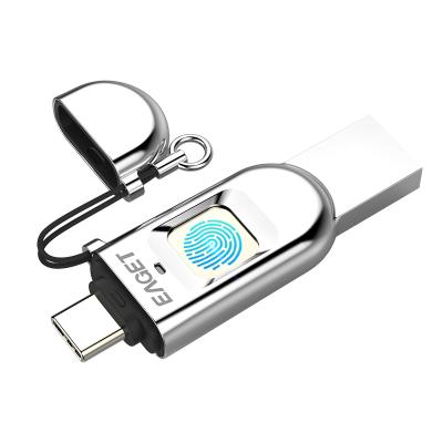 China EAGET FU68 U Disk Flash Drive Fingerprint Encrypted 64gb USB Stick USB Flash Storage Type-c &usb3.0 Te koop