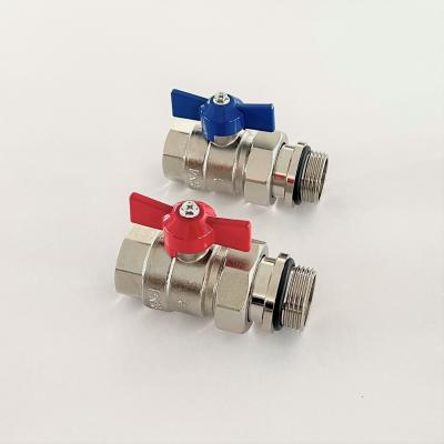 China Underfloor Manifold Ball Valve Set , Isolation Valves for Radiant Heat Manifold for sale