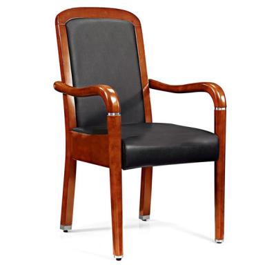 China High quality wood dining chair meeting office luxury genuine leather chairs from china antique style wood manufacturer for sale