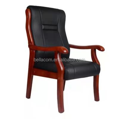 China Wholesale Low Price Wooden Conference High Quality Leather Leather Meeting Chairs For Office for sale