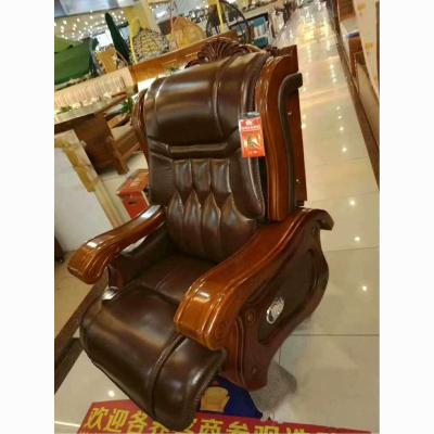 China Factory Direct Sales Adjustable Convenient Modern Ergonomic Boss Swivel (Height) Leather Chairs With Arms for sale