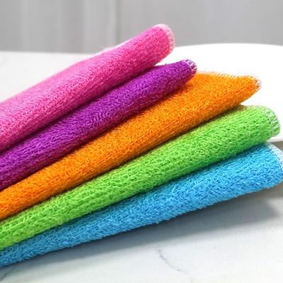 China New Kitchen Bamboo Fiber Cleaning Cloth Sustainable Absorbent Eco - Friendly for sale