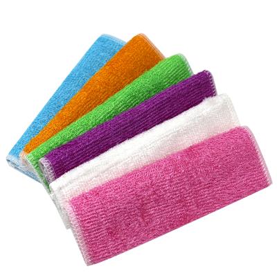 China Sustainable Colored Microfiber Customized Bamboo Fiber Kitchen Dish Wash Towel Cleaning Cloth for sale