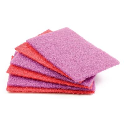 China Multi-Color Household Polyester Dish Kitchen Scouring Pad Kitchen Cleaning Viable As Picture 1000bags 15*10*0.55CM Viable Scope for sale