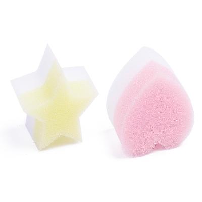 China 2pcs/set Viable Cute Magic Sponge Viable Backed By 5*4.7*3CM Daily Easy Cleaning 1000pcs Melamine Star And Heart Shape Eraser for sale