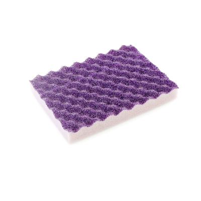 China Durable Embossing Soft Coating Kitchen PUR Easy Cleaning Sponge for sale