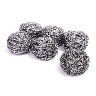 China Sustainable Clean Scourer Ball Necessity Products Stainless Steel Easy Cleaning Supported 6pcs/set 1000pcs Multi Purpose 16g*6p Sustainable for sale