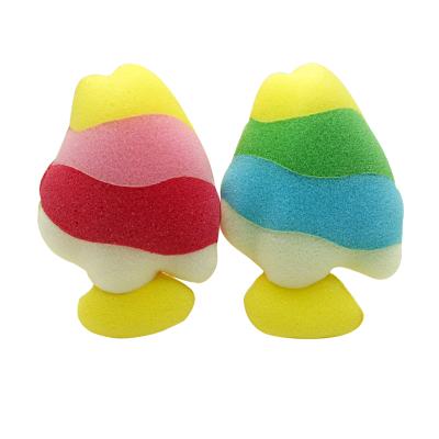 China EXFOLIATE Fish Shape Baby Bath Toy Shower Sponge for sale