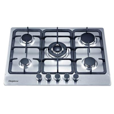 China Hotel Kitchen Appliances Home Stainless Steel Gas Stove Making Machine 5 Burner Gas Stove for sale