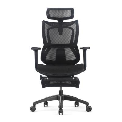 China Full Mesh Height Adjustable Executive Manager Chair (Height) BROBRIYO MR-M01SHF Adjustable Ergonomic Office Chair With Headrest Footrest for sale