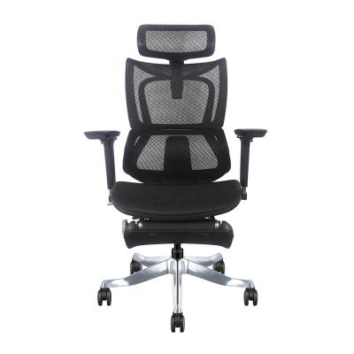 China (Height) BROBRIYO Adjustable Customized Chair Ergonomic Office Seat Tilting Full Mesh Luxury Executive Manager Chair With Headrest Footrest For Boss for sale