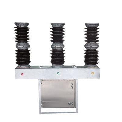 China Outdoor 40.5KV 630A 31.5KA ZW7-40.5 Porcelain Pole HV Vacuum Circuit Breaker With Spring Operation Mechanism 31.5KA for sale