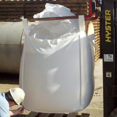 China Cross Corner Loop 1 Ton Big Bag Circular Cross Corner Bulk bag 1 Ton Bulk Grain Bag for sale