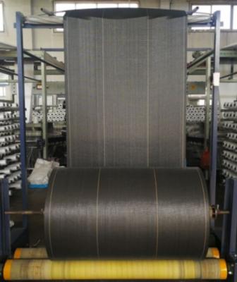 China 1000 meter Spunbonded PP Geweven zwarte kleur laminering Stoffenrol voor carbonzwarte tassen Te koop