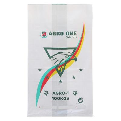 China Rice Bag 25kg 50kg Plastic Sand Cement Packaging Bags Poly PP Woven Sacks PP Bag for Chemical Fertilizer zu verkaufen