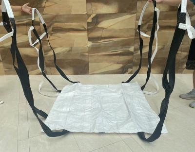 China 100% Pure Poly Cement Sling Bag Construction Materials PP Sling Bag With 4 Lifting Loops for sale