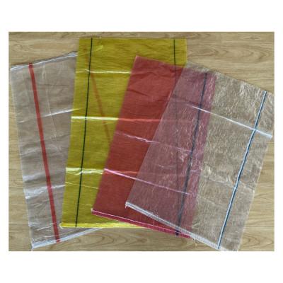 Κίνα 25kg Pp Woven Bag Breathable Mesh Fabric Red Black Transparent For Potato Onion Carrot προς πώληση