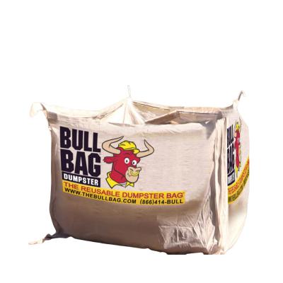 China 3yd³/4yd³ Pink Skip Bags FIBC Bul Bags For Construction Waste Skip Garden Waste Bag for sale