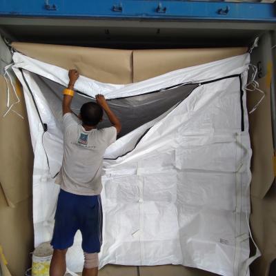 China Dry Bulk Liner With Zipper And PP Material Container Dry for sale