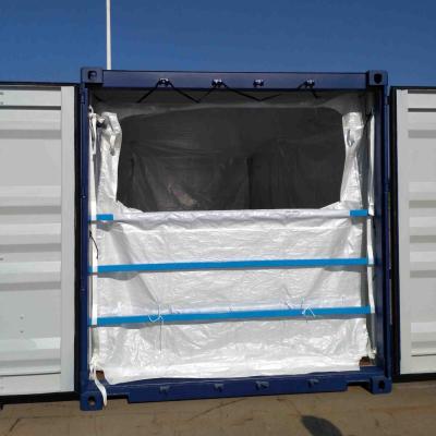 China Custom Plastic PP Container Big Bags Grains Dry Bulk Shipping Container Liner For 20ft Container for sale