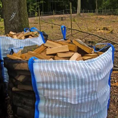 China Polypropylene 100x100x150 Ventilated Big Bags For Firewood for sale