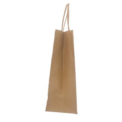 China Factory Manufacturer Design Logo Food Printed Kraft Packaging Recyclable Paper Bag With Handle for sale