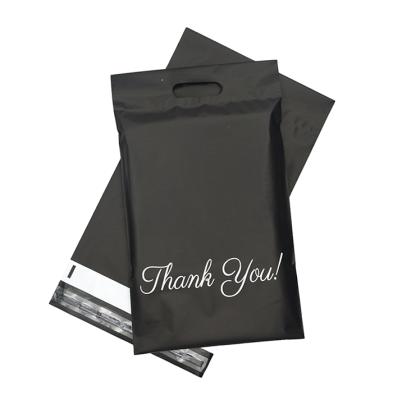 China Water Proof / Tear Proof / Non Toxic 10*13inch Thank You Poly Announcements Custom Black Poly Apparel Announcement for sale