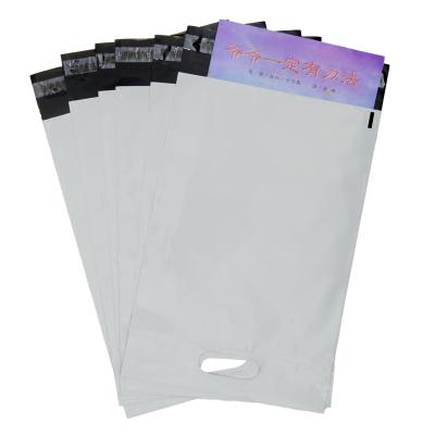 China OEM Styles Hot Sale White Thank You Poly Mailers With Apparel Handle Mailing Bags for sale