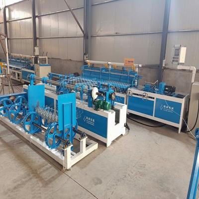 China Factory Wire Galvanized PVC 3.8 Kw Chain Link Fence Making Machine for sale