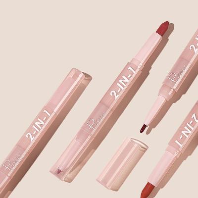 China Pudaier Waterproof New Products 2 in 1 Matte Lipsticks 24 Hours Lasting Velvet Smooth Cosmetic Lipstick Make Up Waterproof Lip Liner Sticks for sale