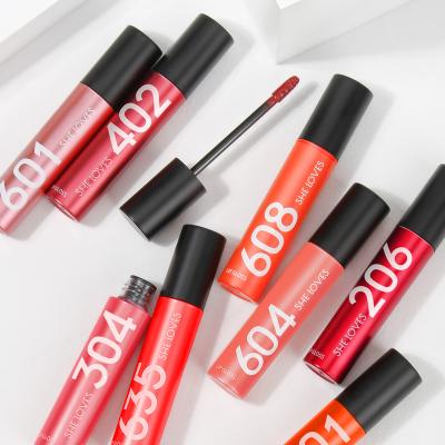 China Waterproof SHE LOVE factory price cheap red lip liner high quality cosmetics making soft creamy matte liquid lipstick wholesale for sale