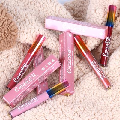 China Wholesale Bulk Holographic Lip Gloss Glowing Lipstick Makeup Lipglosses Lip Tint CmaaDu Shimmer Glitter Waterproof Lip Gloss for sale