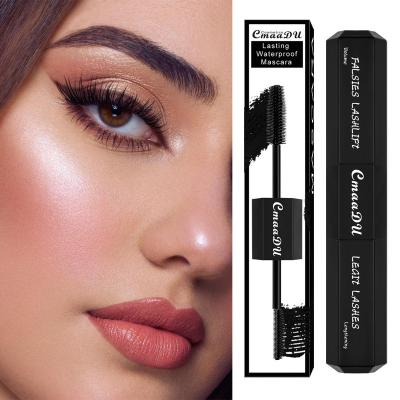 China CmaaDu Waterproof 2 in 1 Black Natural Organic Waterproof Oil Free Prosper Fiber Lash Lengthening Eyelash Volume Growth Makeup Vegan Mascara for sale