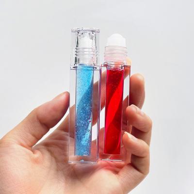 China Custom Logo Color Changing Plumper Lipstick Private Label Lip Gloss Lip Gloss Bottle Tubes Base Moisturizing Tinted Fruit Lip Oil for sale