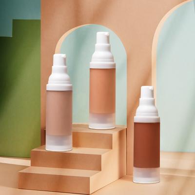 China Moisturizer Custom Logo Low MOQ 100pcs 30ml Liquid Foundation Squeezed Bottle Wholesale Vegan Waterproof Matte Private Label Foundation for sale