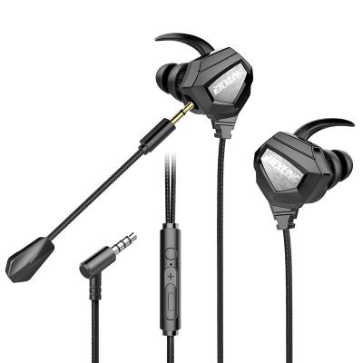 China High-quanlity High-fidelity Four-core In-ear E-sports Dropshipping Dual Ring Mega Bass Wired In-ear Earphone TF-1 for sale