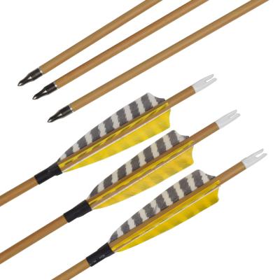 China Traditional Shield Bow Carbon Arrow Carbon Shaft Arrow Turkey Feather for sale