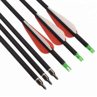 China Roll Fiberglass Shaft TIR Arrow Recurve Archery Arrow Fiberglass for sale